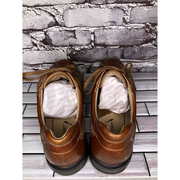 Rockport Powered by DMX Brown Leather Bicycle Toe Shoes Men’s Sz 11.5M US/45EU - Picture 9 of 16